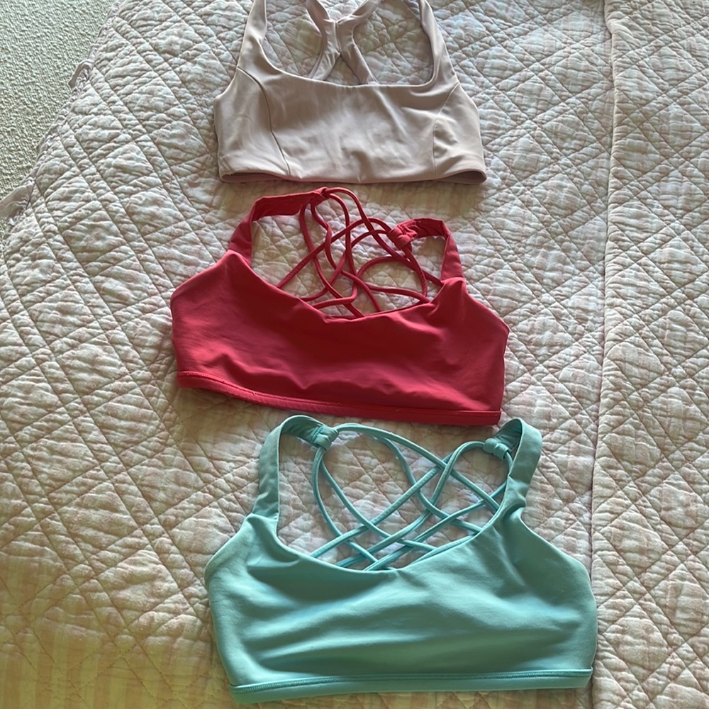 Set of 3 lululemon bras